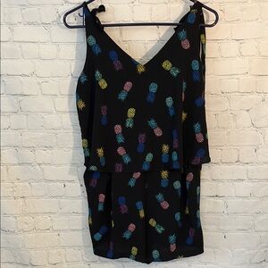 C & E Colorful Pineapple Print Romper
